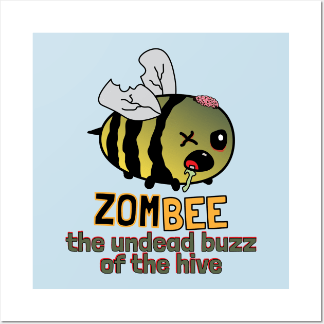 Beeware of zombee Wall Art by sevav